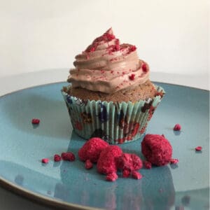 Recept na čokoládové cupcakes s malinami